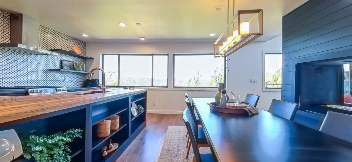 360-degree-rotational-view-of-a-modern-luxury-home-interior-dining-and-kitchen-area-se-SBI-351584711